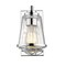 Z-Lite Mariner 1 Light Wall Sconce, Chrome And Clear Seedy 444-1S-CH - alternate 2